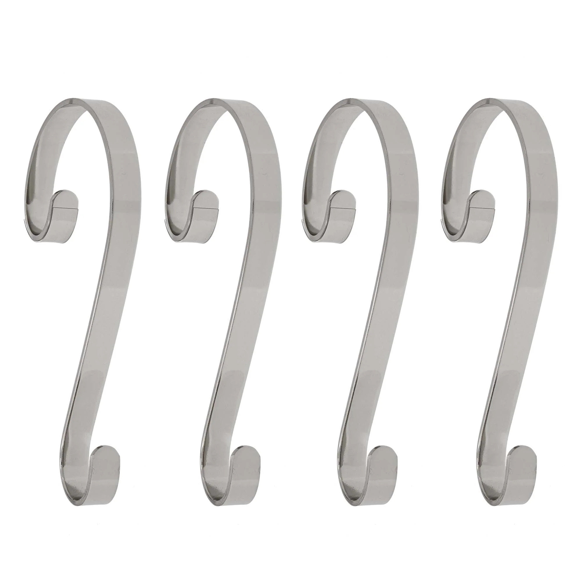 Scrolls Stocking Holder, Silver