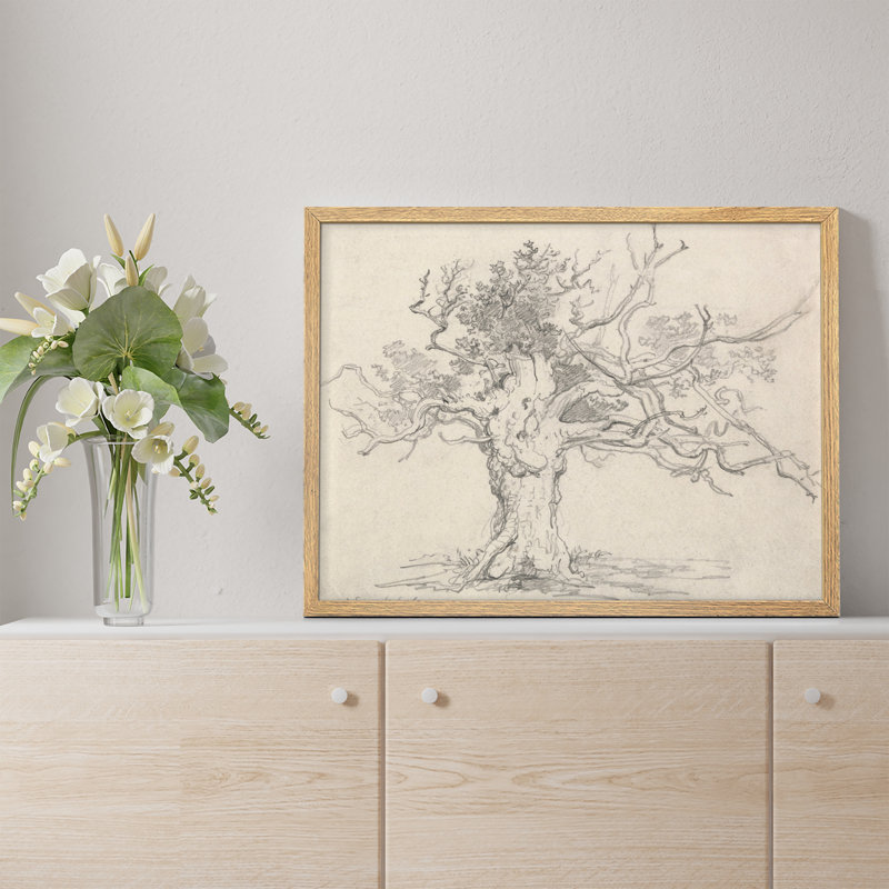 "Un arbre, œuvre d'art rustique, affiches encadrées, petit art mural", Naturel, H 11 po x l 14 po