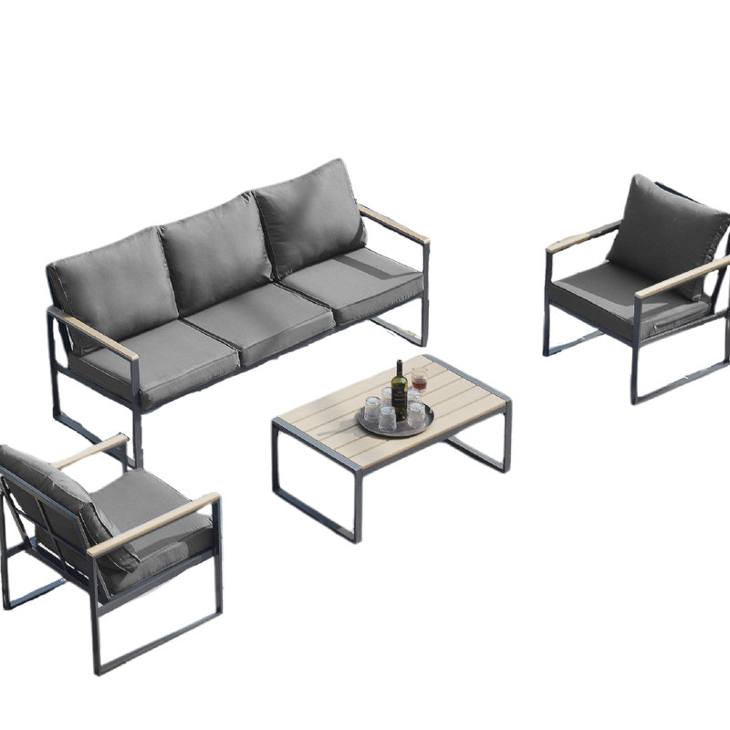 Mobilier de patio 4 pièces Modern Modern