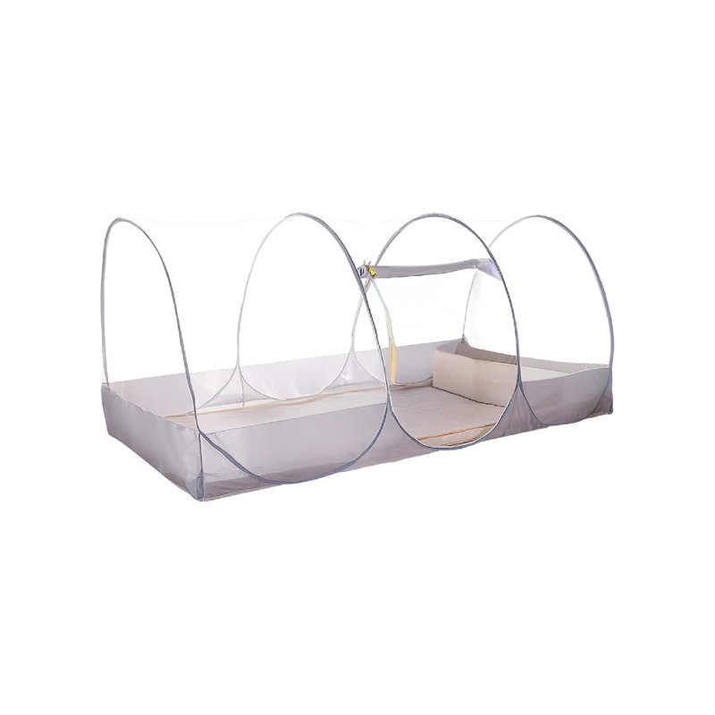 Pop-up Foldable Mosquito Net, Single Family Bed Mosquito Net with Zip