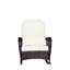 Chaise berçante d'extérieur en osier à assise large (sans la table)-1071126823
