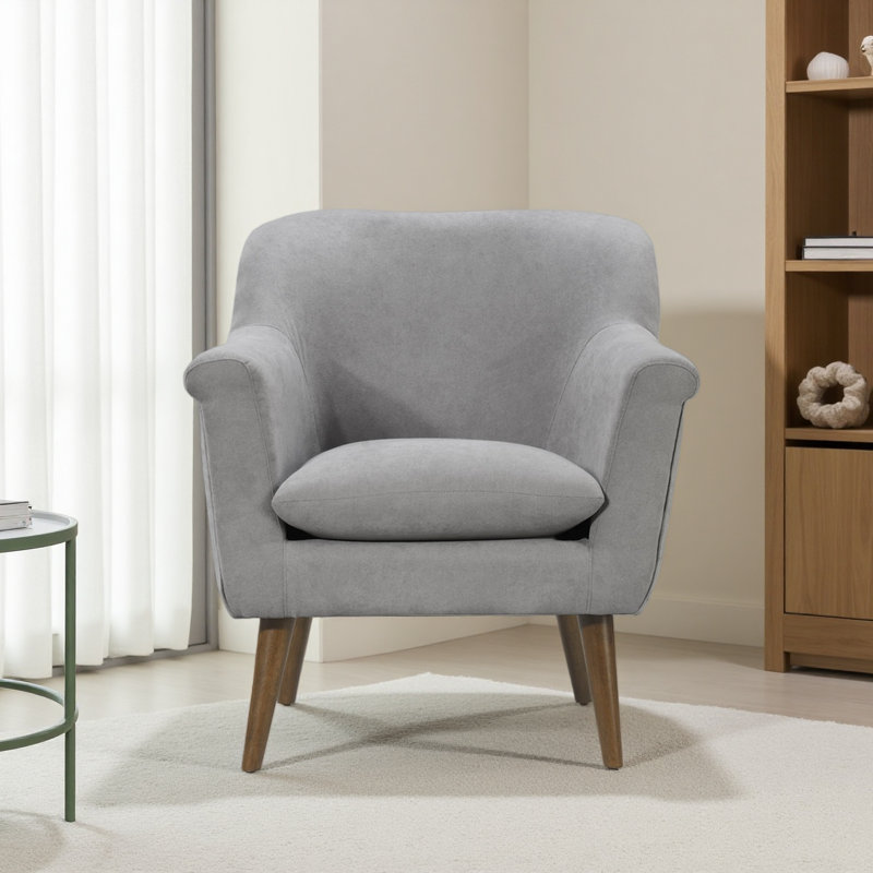 Fauteuil surdimensionné en tissu 31,5 po, Gris
