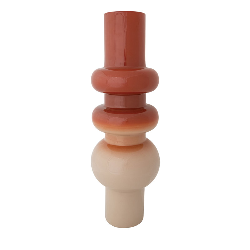 Vase en métal émaillé