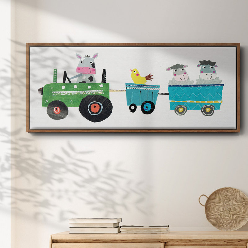 Cute Farm- Framed Canvas