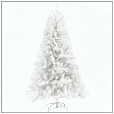 Artificial Christmas Tree, Unlit Xmas Tree With 1346 Branch Tips, Auto Open, Steel Base, Holiday Décor For Home Office