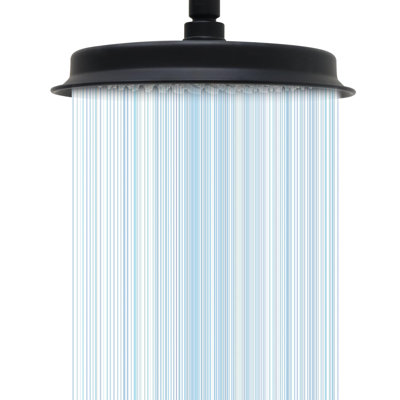 High Pressure Rain Shower Head  (Black)