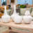 Eula 20" Tall White Glass Table Vase
