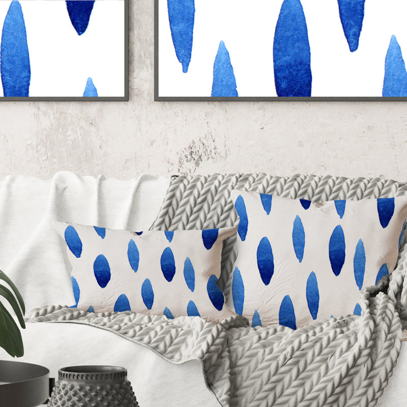 Coussin décoratif foncé à imprimé liquide foncé, 16 po x 16 po