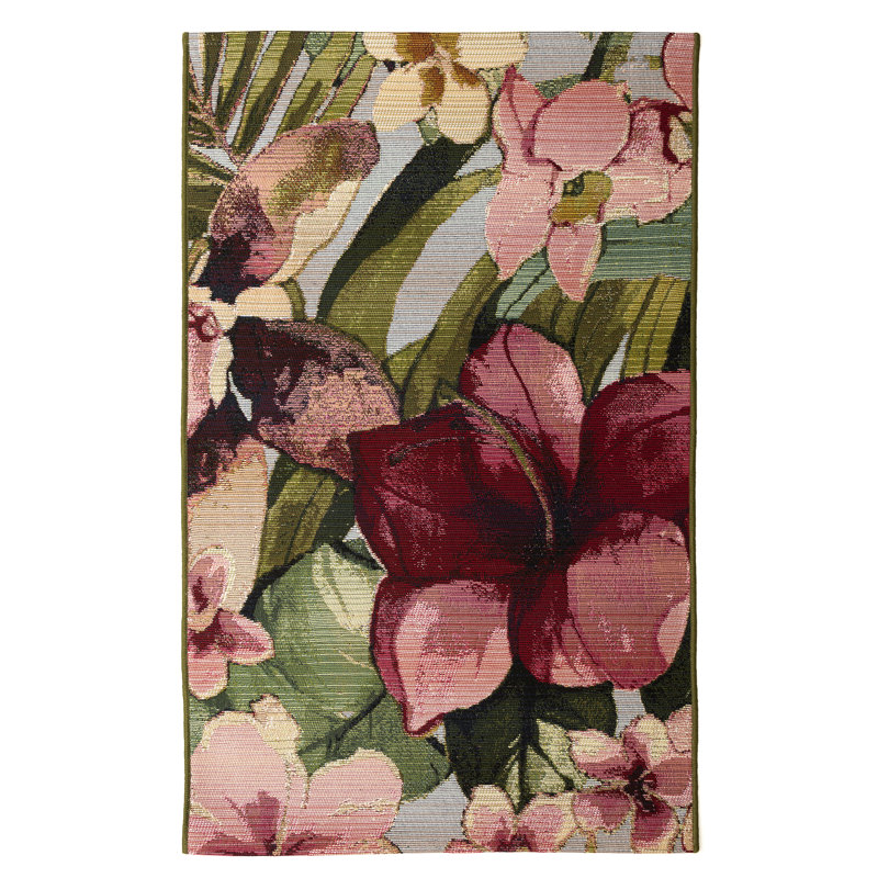 Kenilworth Floral Indoor / Outdoor Rug, Rectangle 4'10" x 7'6"
