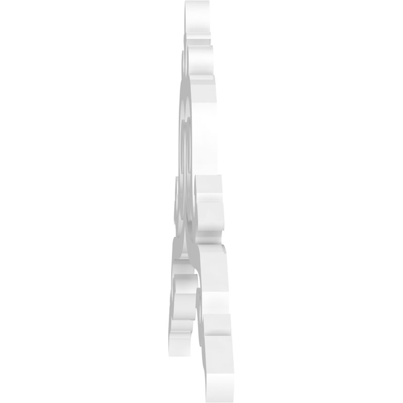 Pignon en PVC de qualité architecturale Baile, H 15 po x l 36 po x P 1 po, 10 / 12