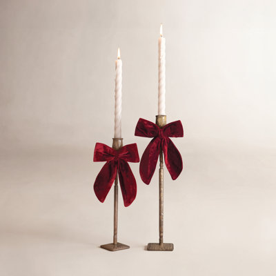 Brass Iron Taper Candlestick Holder