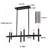 6 - Light Dimmable Industrial Kitchen Island Linear Chandelier for Pool Table Dining Room-430712879-433209135