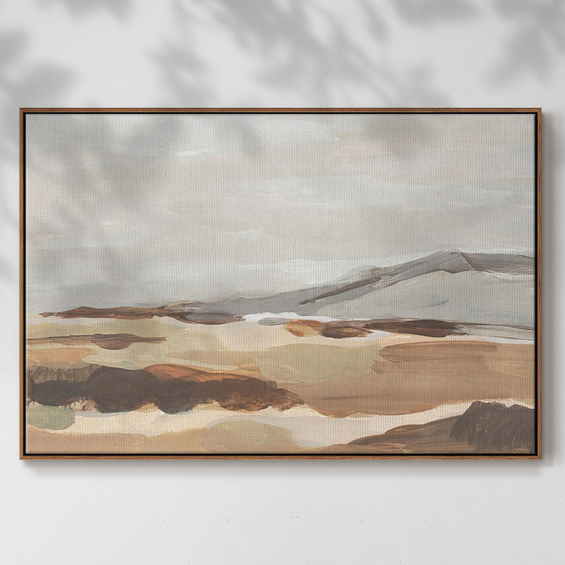 Dusky Mountain I, reproduction d'art sur toile, H 25 po x l 37 po x P 2 po, Encadrement argenté