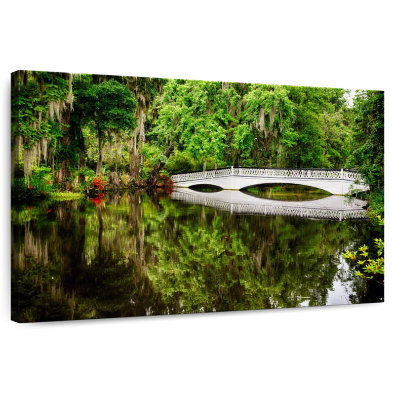 Alvord reflet d'une passerelle en bois blanc, H 20 po x l 30 po