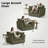 Heffernan 44.49" Wide Upholstered Plush Accent Chair With Square Arms For Living Room Bedroom-117277167