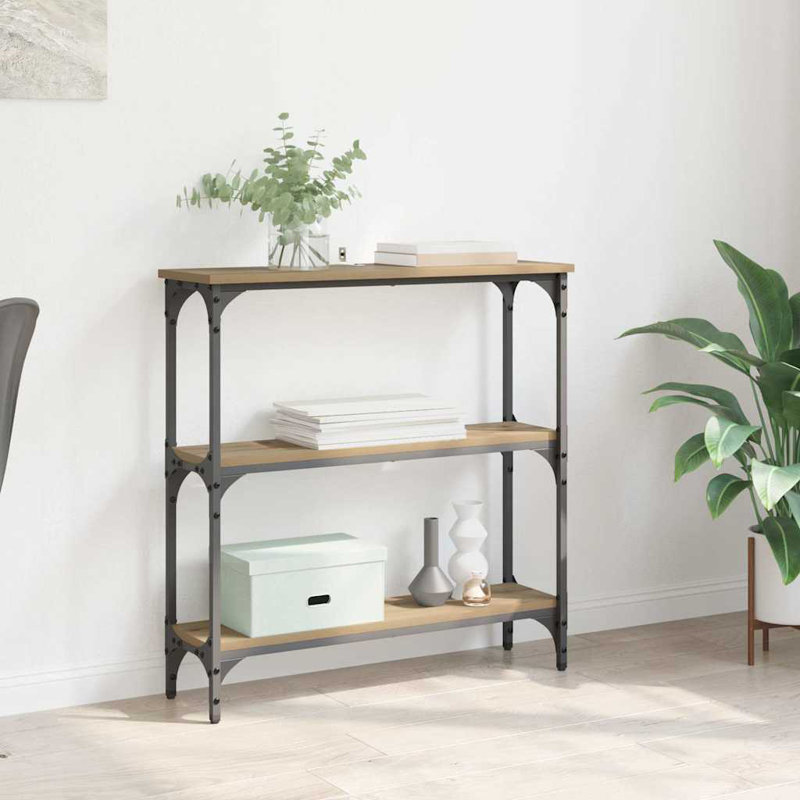 Console Table, 75cm H x 75cm W x 22.5cm D, Artisan Oak