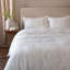 Housse de couette et taies d'oreiller 100 % lin français - King/Cal King - Motif floral crème-101946440-137099163