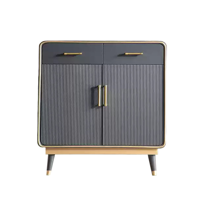Buffet d'entrée élégant et moderne, H 33,46 po x l 39,37 po x P 15,75 po, Gris