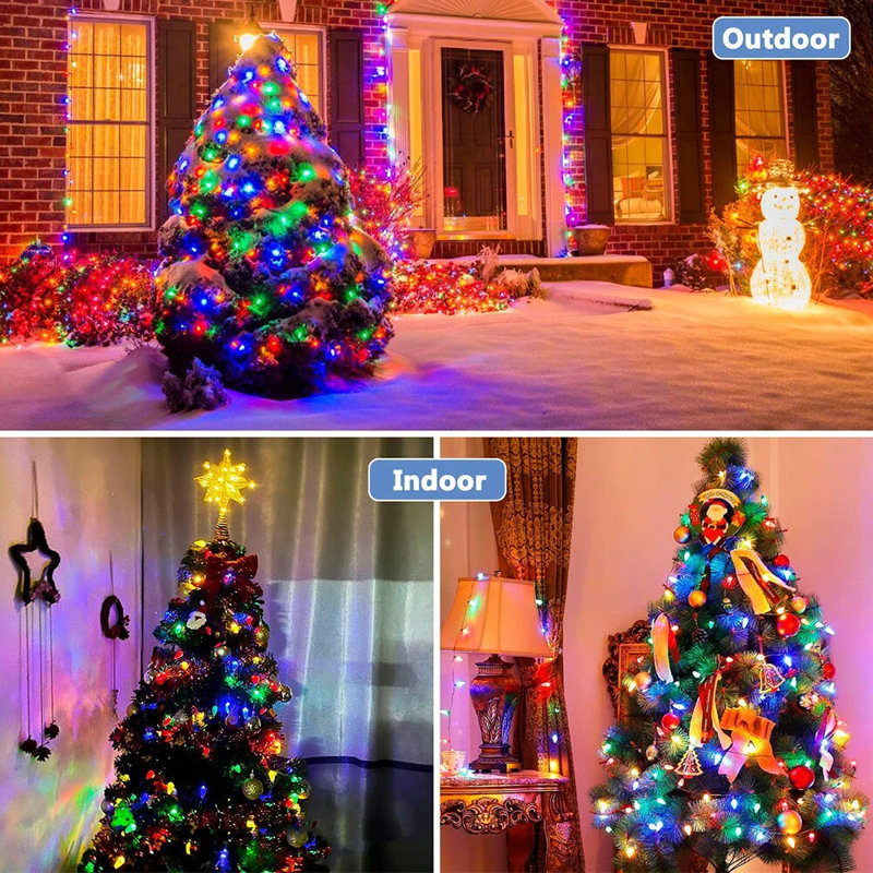Guirlande de Noël avec guirlande lumineuse 200LED