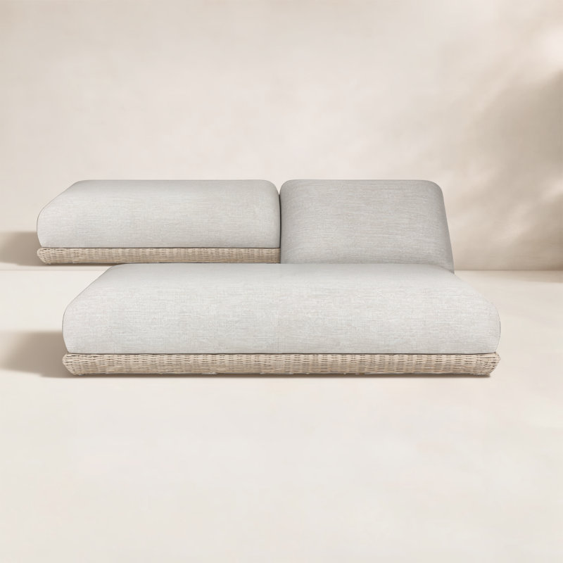Evander Outdoor Double Chaise