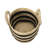 Handwoven Cattail Braided Handle Basket Decorative Storage Organizer