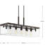 Luminaire suspendu linéaire à 5 lumières pour îlot de cuisine Bridgewood-26209967