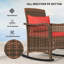 Steel, Wicker, Polyester Rocking Chair-366003179