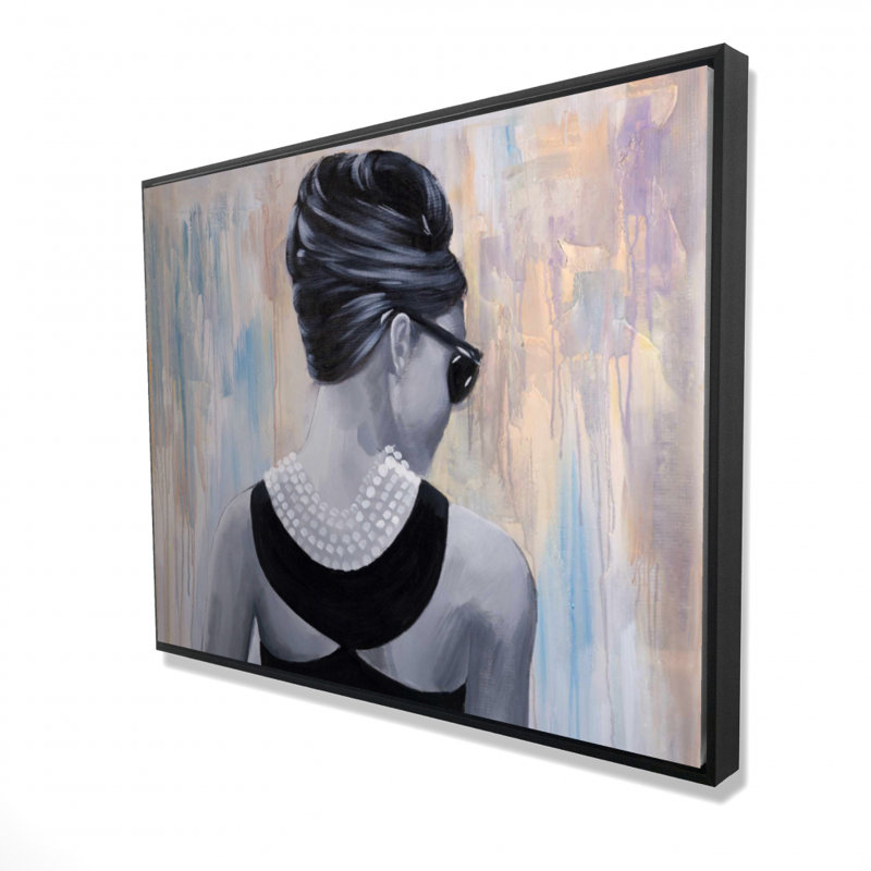 Actress Audrey Hepburn Print On Canvas