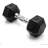Hex Dumbbell Weights Set, 100 LB PVC Dumbbells for Strength Training, Exercise & Fitness, Home Gym Equipment,100 LBS (20x2+30x2), Black