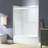 Double Sliding Tub Door 56-60"W x 60"H | 1/4"(6mm) Clear Tempered Glass, Safe & Explosion-Resistant-122721552