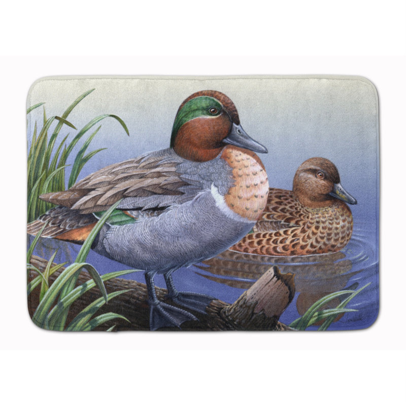 Tapis pour salle de bain en mousse à mémoire de forme d’eau canards