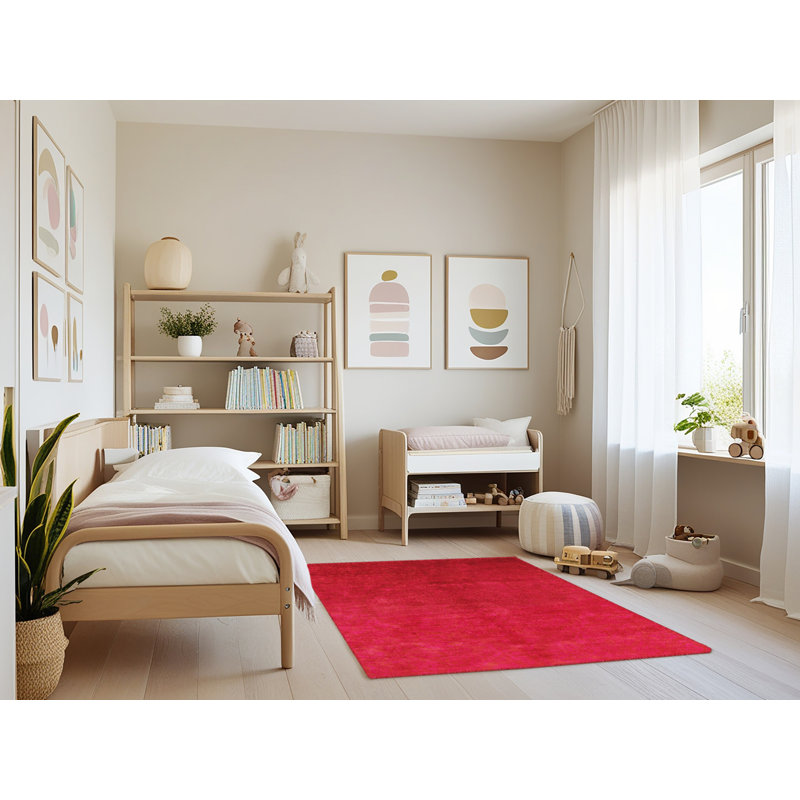 Tapis abstrait rouge, Rectangle 4 pi x 6 pi
