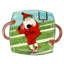 Old St. Nick Earthenware Tray