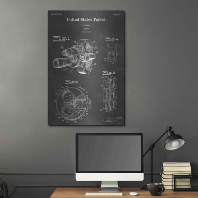 «Appareil photo rétro brevet Blueprint» par Luxe