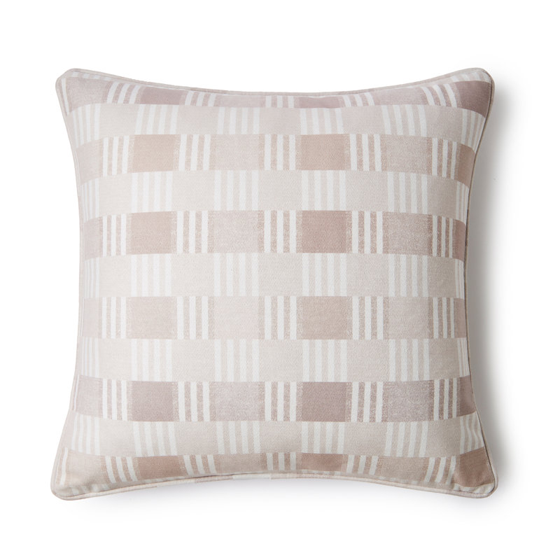 Wilson Check Cushion Cover, Beige