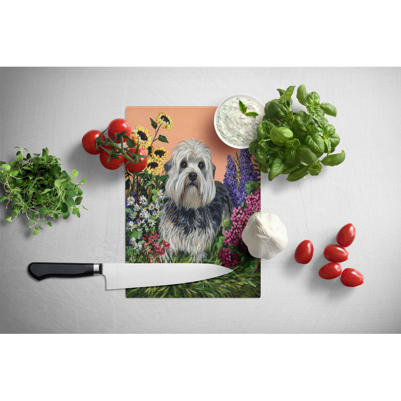 Planche à découper en verre Caroline's Treasures, Dandie Dinmont terrier