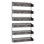 Ensemble de 2 étagères à épices, support de comptoir à 3 niveaux ou étagère de rangement murale pour armoire de cuisine, armoire, porte de garde-manger ou douche de salle de bain, chrome