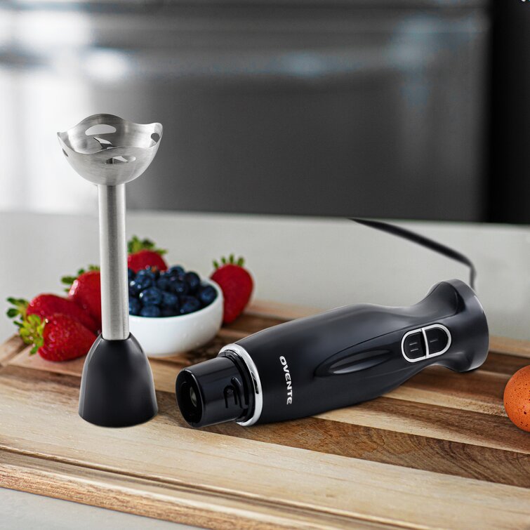 OVENTE Electric Immersion Hand Blender 300 Watt 2 Mixing Speed