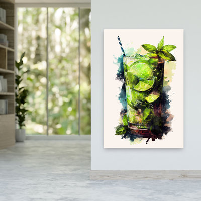 «Mojito», reproduction d'art contemporain à l'aquarelle