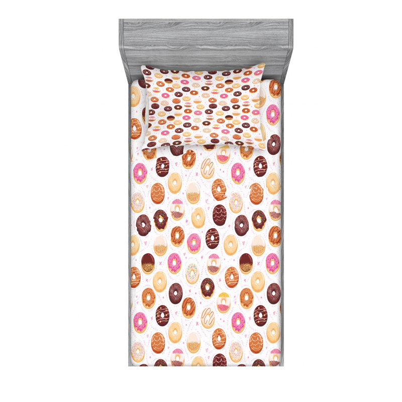 Microfiber Sheet Set, Twin Sheet Set with Fitted Sheet