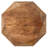 Pringle Natural Brown Octagonal Solid Mango Wood Side Table-1013420718