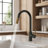  Dual Function Pull-Down Kitchen Faucet , Single Handle Sink Faucet-118158810
