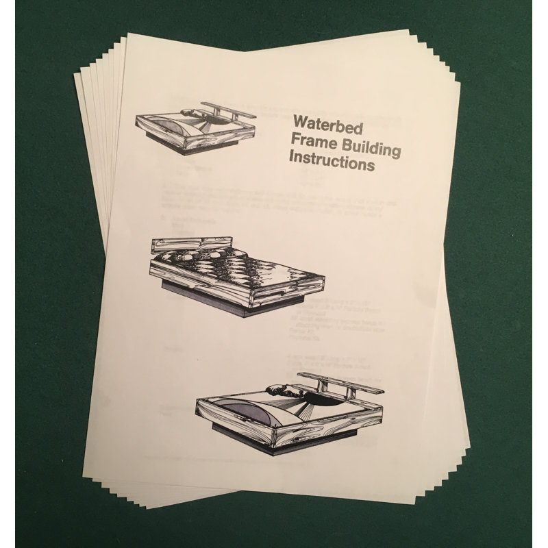 Metal Waterbed Hardware Kit for Hardside Mattresses