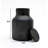 Longpi Pottery Storage Jar | Black | 4.5"x4.5"x6.25" Handmade Clay