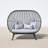 Vikki 68.75 " W Metal Loveseat