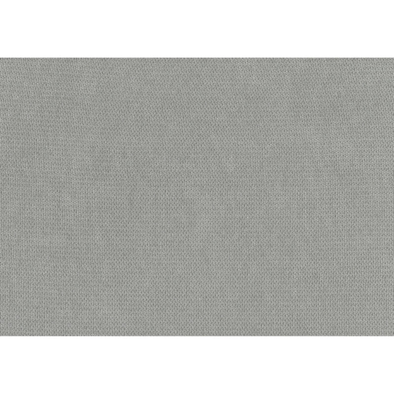 Chaise en tissu texturé gris, base en bois massif, salon moderne et espace