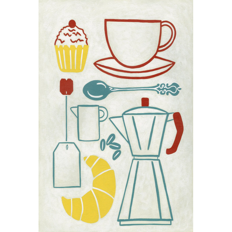 Sunday Brunch - Wrapped Canvas Painting, 46cm H x 30cm W x 3.8cm D