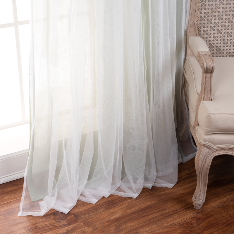 Duluth Sheer Curtain Pair, Reseda