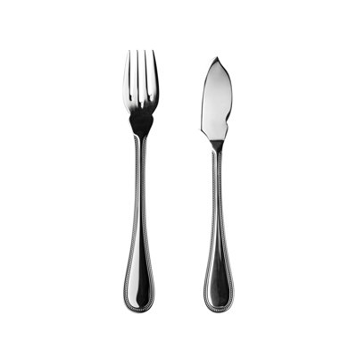 Perla Flatware Fish Set - 24 Pieces - Stainless Steel