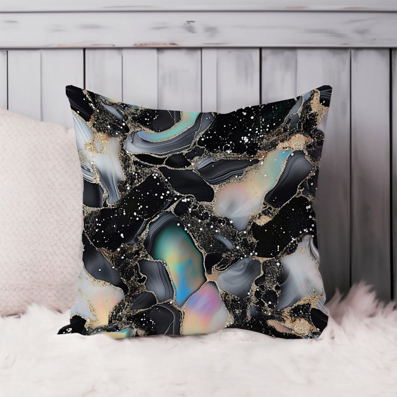 Abstract Multicolor Geode Crystals Marble VI Modern